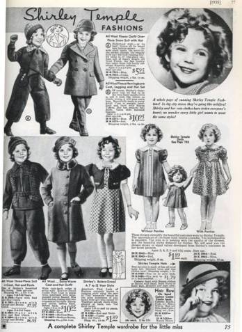 Shirley Temple's Sears ad